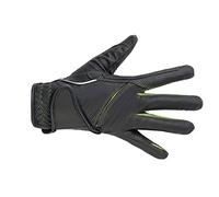 HKM Reithandschuh-Fashion Gants d'équitation Femme, Schwarz/Grass Grün, S