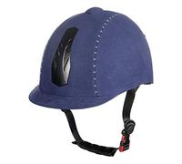 HKM Reithelm-Diamond-6900 Casque d'équitation Mixte, Bleu foncé (6900), S