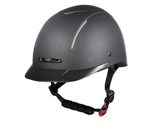 HKM Reithelm-York Plain-mit Einstellrad9100 schwarz53-55 cm Casques d'équitation. Mixte, 9100 Noir, 53-55 cm