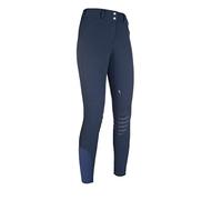 HKM Reithose-Elite Hunter-Silikon-Kniebesatz6900 Pantalon, Bleu foncé (6900), Taille 40 Mixte
