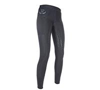 HKM Reitleggings-Mesh-Silikon-Vollbesatz9100 schwarz44/46 Pantalon Mixte, 9100 Schwarz, 44/46