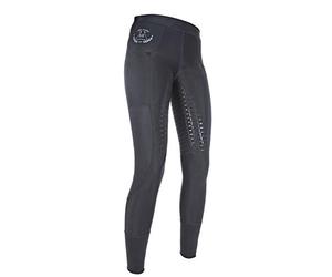 HKM Reitleggings-Mesh-Silikon-Vollbesatz9100 schwarz44/46 Pantalon Mixte, 9100 Schwarz, 44/46