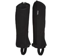 HKM Reitletten Aus Nubukimitat Mit Elastikeinsatz Bottes d'équitation Homme, Noir, 10