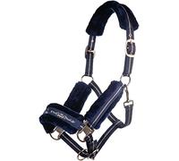 HKM Rosegold 5738 Licol et tricot Vert émeraude/or rose Poney