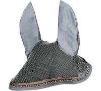 HKM Rosegold Glamour Style Bonnet anti mouches Gris/Or Rose Cheval
