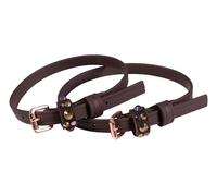 HKM Rosegold Glamour Style Lanières d'éperon Marron Foncé One Size