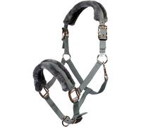 HKM Rosegold Glamour Style Licol Gris/Or Rose Poney