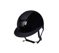 HKM Shiny Diamond Casque d'équitation pour Hommes, Noir, M