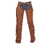HKM Show Chaps pour Adulte avec Franges 9100 Noir XXL Pantalon 9100