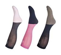 HKM Socken-Microcotton Colour-3er Set3917 Pink/Navy/Grau38/40 Chaussettes, Rose, 40 Mixte