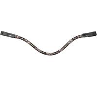 HKM Sparkle Frontal Blanc/Or Rose Poney