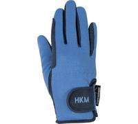 HKM Special en Cuir synthétique de Haute qua Gants Mixte Enfant, Bleu/Bleu Ciel, 6 Ans
