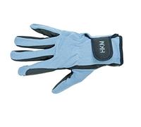 HKM Special en Cuir synthétique de Haute qua Gants Mixte Enfant, Bleu/Bleu Ciel, 8 Ans