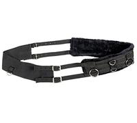 HKM Sports Equipment GmbH Unisexe longier Teddy de Sangle de Selle & brbn Sang Plein/Sang Chaud Noir/Noir