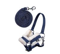HKM Sports Equipment Hobby Horse Ensemble de Licol (Navy) | Accessoire pour cheval en 100 % polypropylène, mousqueton, conforme aux directives européennes sur les jouets