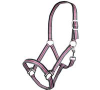 HKM Sports Equipment Licol Genève, Noir/Rose/Gris, Poney