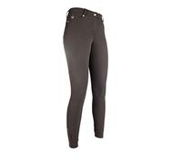 HKM SPORTS EQUIPMENT REIT-LG Basic-Silikon-kniebesatz Pantalon, Marron, Taille 38 Mixte