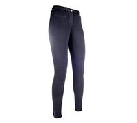 HKM SPORTS EQUIPMENT Reithose -Basic- Damen Und Kinder - Pantalons - Pantalon d'équitation Basique pour Femme et Enfant 6900 Bleu foncé 36. - Mixte