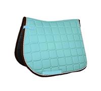 HKM SPORTS EQUIPMENT Schabracke Madrid, Funktionsfutter, Satteldecke, Pony-dr/Vs Tapis de Selle Mixte, Aqua, Dressage
