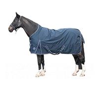HKM Starter Couverture Highneck 600D doublée Polaire Bleu Foncé 155 cm