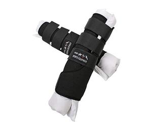 HKM Supersoft Guêtres de Box avec sous Bandes incor Noir Pur-Sang/Cheval
