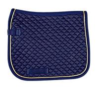 HKM Tapis surpiqué, Dressage Bleu/Doré Pur-Sang/Cheval