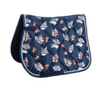 HKM Tom and Jerry Tapis de selle Bleu foncé Taille Unique