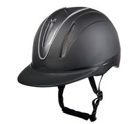 HKM Type de Carbone Casque d'équitation Mixte, Noir Mat (8691), XS