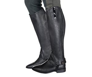 HKM Unisex Elastic Chaps équitation Noir 6