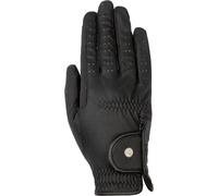 HKM Unisexe Grip Style Gants d'équitation Noir XL