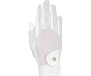 HKM Unisexe Summer Style Gants d'équitation Blanc S