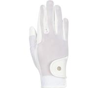 HKM Unisexe Summer Style Gants d'équitation Blanc XL