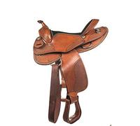 HKM Western Austin brun selle western 16 "