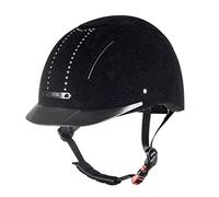 HKM York Flock Crystal Casques d'équitation. Mixte-Adulte, 9100, 59-61 cm