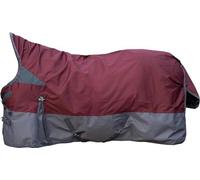 HKM Yukon Couverture highneck 600D doublée polaire Rouge Foncé/Gris 135