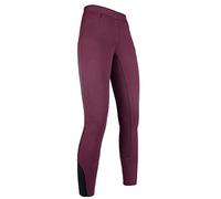 HKM Yvi Fond 1/1 en Silicone Leggings pour Fille Rouge Foncé 122/128