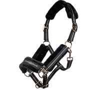 HKM Zebra Aqua Masque Anti-Mouches pour Pur-Sang Bleu/Noir