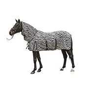 HKM Zebra Blanc de Couverture de Cheval/Noir 155