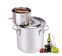 HKMA Distillateur d'huiles essentielles d'eau, kit Maison en Acier Inoxydable avec thermomètre,6l/1.5gal