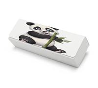 HKMNTGD Étui à lunettes rigide rectangulaire en cuir unisexe avec imprimé panda coquin, s'adapte à la plupart des lunettes, panda coquin, taille unique, Naughty Panda, taille unique