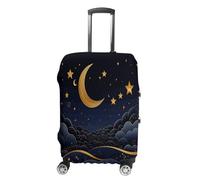 HKMNTGD Housses de bagage de voyage lavables et extensibles avec inscription « There are Stars and Moon on It » - Housse anti-rayures pour valise de 45,7 à 81,3 cm, Il y a des étoiles et de la lune