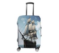 HKMNTGD Housses de bagage de voyage lavables et extensibles - Housse de protection pour valise de 45,7 à 81,3 cm - Motif imprimé de New York City - Anti-rayures, Old Sailing Ship, M