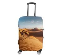 HKMNTGD Housses de bagage de voyage lavables extensibles pour valises de 45,7 à 81,3 cm sur le thème du sport imprimées anti-rayures, Dunes de sable dans le désert du Sahara, XL