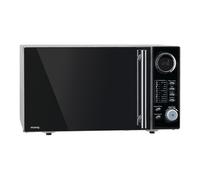 H.Koenig VIO9 - Micro-ondes multifonction, 25L, 1000W, Plateau tournant 27cm, 10 modes de cuisson, Décongélation Express, Minuterie jusqu’à 30 min, Ecran LCD, Design miroir noir
