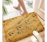 HKPOEQ Tapis Microfibre Extra Doux,Tapis Salle de Bain Antidérapant et Lavable en Machine,Tapis de Douche Absorbant l'eau,Fond Musical Grunge (auteur des Notes : G. Meyerbeer, 1791-1864 ; édi,60x90cm