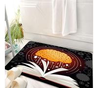 HKPOEQ Tapis Salle de Bain Antidérapant,Moelleux en Microfibre,Absorbant l'eau,Lavable en Machine,pour Douche,La Connaissance stimule Le Pouvoir du Cerveau, Le Cerveau - Les Livres se connec,50x80 cm