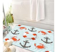 HKPOEQ Tapis Salle de Bain Antidérapant,Moelleux en Microfibre,Absorbant l'eau,Lavable en Machine,pour Douche,Impression d'art Graphique de diverses Gouttes de Pluie Fortes, Grandes et Petit,50x80 cm