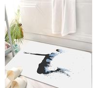 HKPOEQ Tapis Salle de Bain Antidérapant,Moelleux en Microfibre,Absorbant l'eau,Lavable en Machine,pour Douche,Volleyball - Actualités thématiques, profils des Joueurs de Volley-Ball, activit,50x80 cm