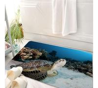HKPOEQ Tapis Salle de Bain Antidérapant,Moelleux en Microfibre,Absorbant l'eau,Lavable en Machine,pour Douche,Animal Marin sous-Marin sur Le récif corallien de la mer Rouge, Égypte Amphibia,50x80 cm