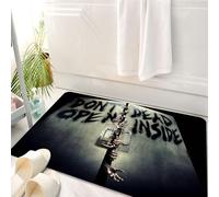 HKPOEQ Tapis Salle de Bain Antidérapant,Moelleux en Microfibre,Absorbant l'eau,Lavable en Machine,pour Douche,Zombies Terrible Hands The Walking Dead Unique - Version,50x80 cm